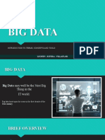 Big Data: Introduction To Terms, Concepts and Tools