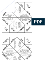 Reading Comp Cootie Catchers