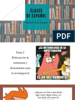Presentación. Herramientas para La Investigación. Español 2