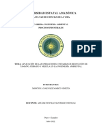 Aplicación de operaciones unitarias en ingeniería ambiental