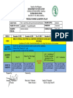 Jaemie V. Valendiano: Weekly Home Learning Plan