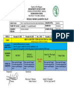 Jaemie V. Valendiano: Weekly Home Learning Plan