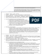 CS Form No. 212 Attachment Work Experience Sheet 1
