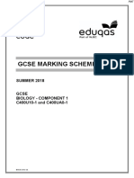 June 2018 MS - Component 1 (F) WJEC Biology GCSE