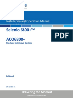 Selenio 6800+ ACO6800+: Installation and Operation Manual