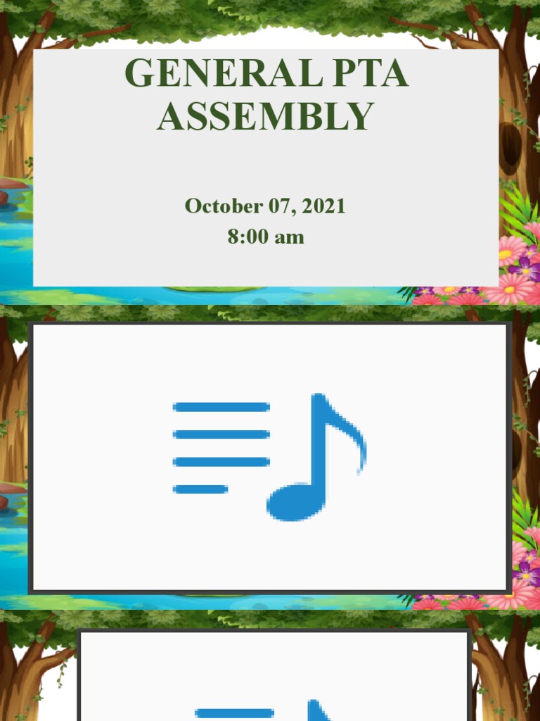 PTA Assembly Agenda - October 2021 | PDF