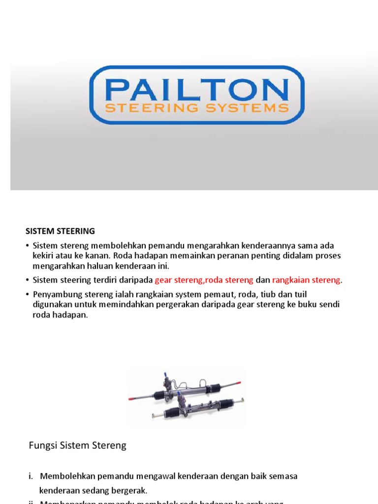 Unit 5-STEERING SYSTEM | PDF