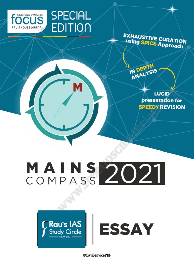 Raus IAS Essay Mains Compass 2021 PDF Essays Thought