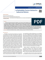 The Review of Reliability Factors Related To Industrial Robots