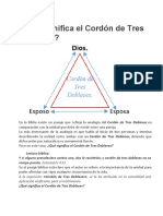 Qué Significa El Cordón de Tres Dobleces