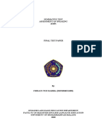 Summative Test Assessment of Speaking (SMP)