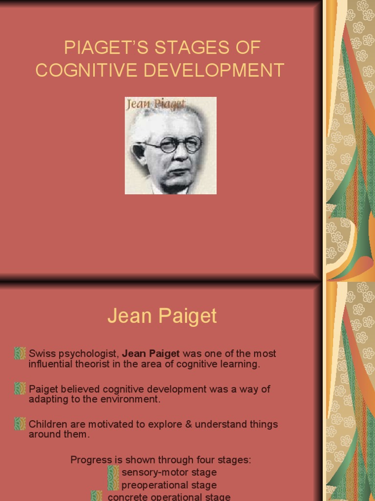Piaget's Stages of Cognitive Development A Summary of the Key Concepts of SensoryMotor
