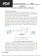 Automatic Generation Control (Continued) :: Power System Operation and Control 15EE81