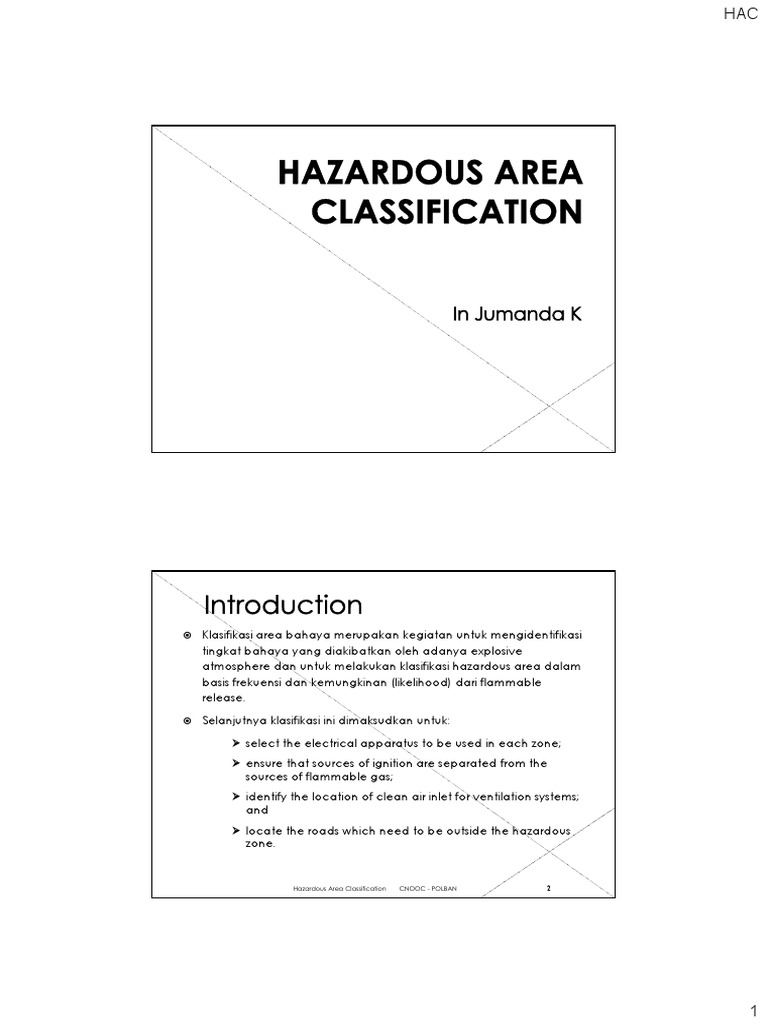Hazardous Area Classification 1 PDF