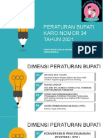 Sosialisasi Perbup Karo No 34 Tahun 2021