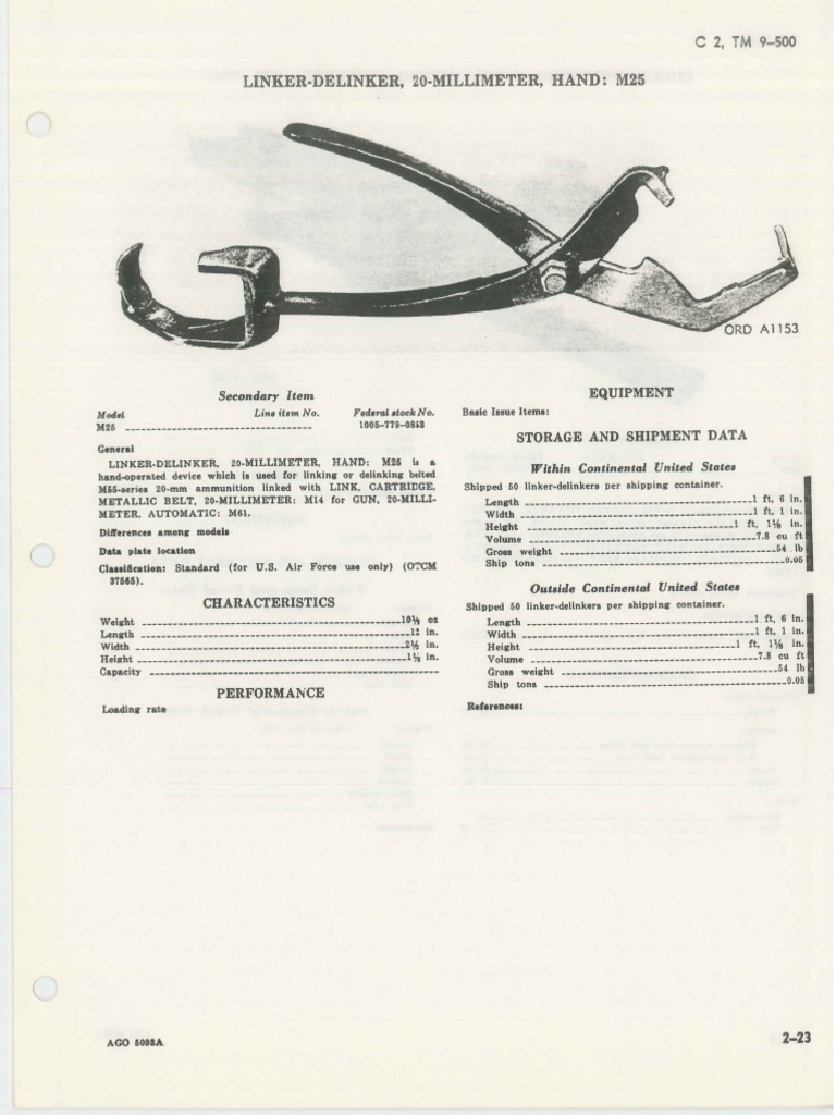 Linker Delinker 20 MM Hand m25 | PDF