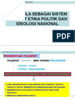 Pancasila Sebagai Sistem Filsafat Etika Politik Dan Ideologi Nasional