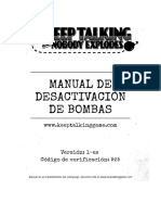 Keep Talking and Nobody Explodes - Manual de Desactivación de Bombas - Es - V1-E