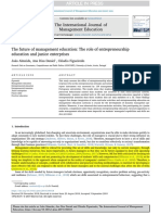 The International Journal of Management Education: João Almeida, Ana Dias Daniel, Cláudia Figueiredo