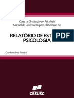 Manual de Orientacao para Relatorio de Estagio Psicologia 2016