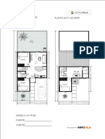 Casa de 64.78m2 con planta baja y alta