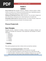 Process Framework: Module-4 Syllabus