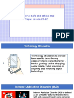 Chapter 3: Safe and Ethical Use Topic: Lesson 20-22