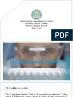 Diferença entre senso comum e conhecimento científico