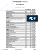 Extrato de Disciplinas: Enfermagem