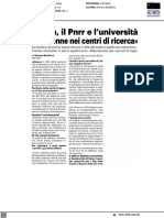 Messa: Più Donne Nei Centri Di Ricerca - Il Resto Del Carlino Del 10 Luglio 2022