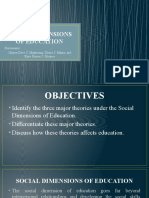 Explore how education theories impact social order