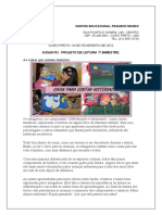 Trabalho de Português Projeto de Leitura 4º Ano 1 Etapa