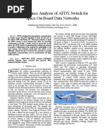 Performance Analysis of AFDX Switch For Space On-Board Data Networks