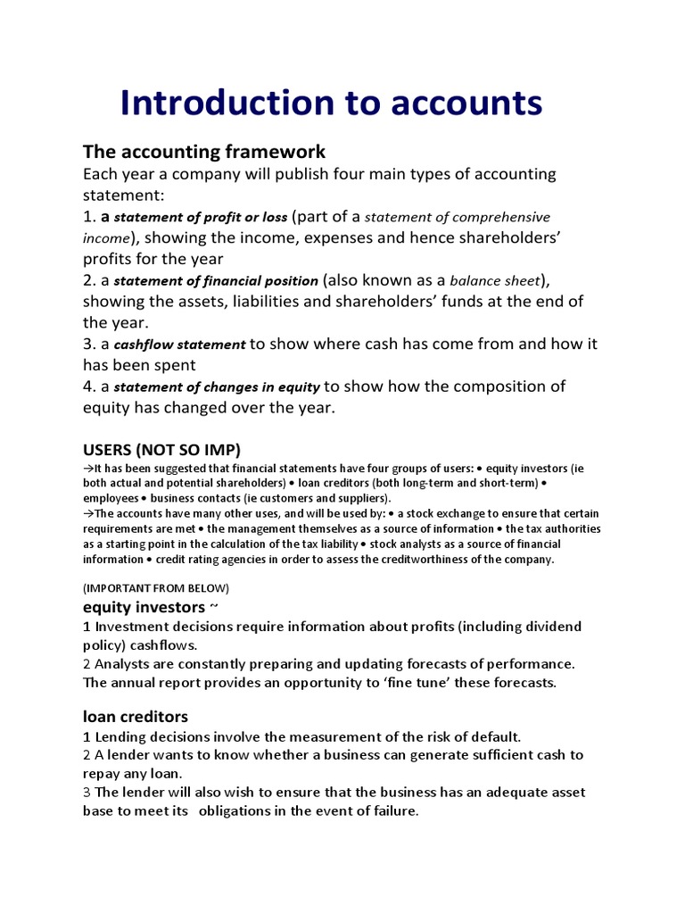 Introduction To Certification Of Accounts – OMIPW