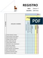 Registro Ciencia y Tecnologia - 2° B