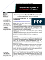 Outcome Assesment of Proximal Fibular Osteotomy in Medial Compartment Knee Osteoarthritis