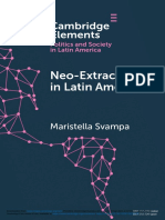 SVAMPA, Maristella. Neo-Extractivism in Latin America. Cambridge, 2019