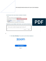 Short Zoom Instructions For Candidates