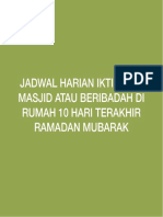 Jadwal Itikaf