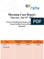 Morning Case Report: Thursday, July 07 2022