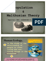 Report On Population and Malthusian Theory