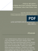 Jurnal Reading: Oksigen Dan Frekuensi Nafas Pada Pasien Asma