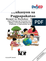 EsP7 Q4 Mod3 AngPahayagngPersonalnaMisyonsaBuhayoPersonalMissionStatement (Paghinuha)