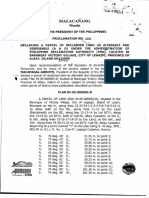 Declaring Albay Land Reclaimed and Available