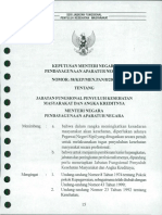 01 KepmenPAN No.58 Tahun 2000 Tentang JF PKM Dan Angka Kreditnya