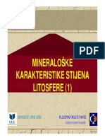 Mineraloške Karakteristike Stena Litosfere