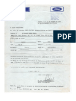 Carta Factura de Ford F-200