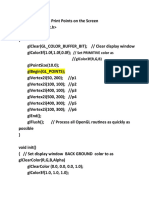 OpenGL Program Print Geometric Shapes Lines Points