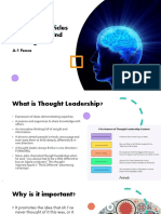 Thought Leadership Articles For Linkedin and A-1 Blogs