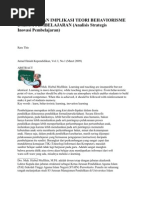 Download Aplikasi Dan Implikasi Teori Behavior is Me Dalam Pembelajaran by Kasma Pimon SN58209949 doc pdf